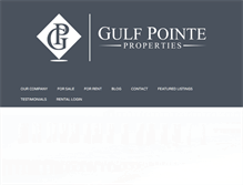 Tablet Screenshot of gulfpointeproperties.com